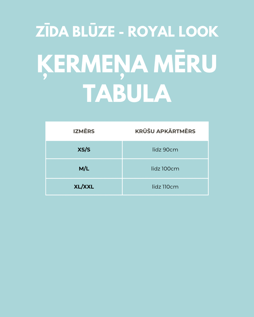 ZĪDA BLŪZE - ROYAL LOOK